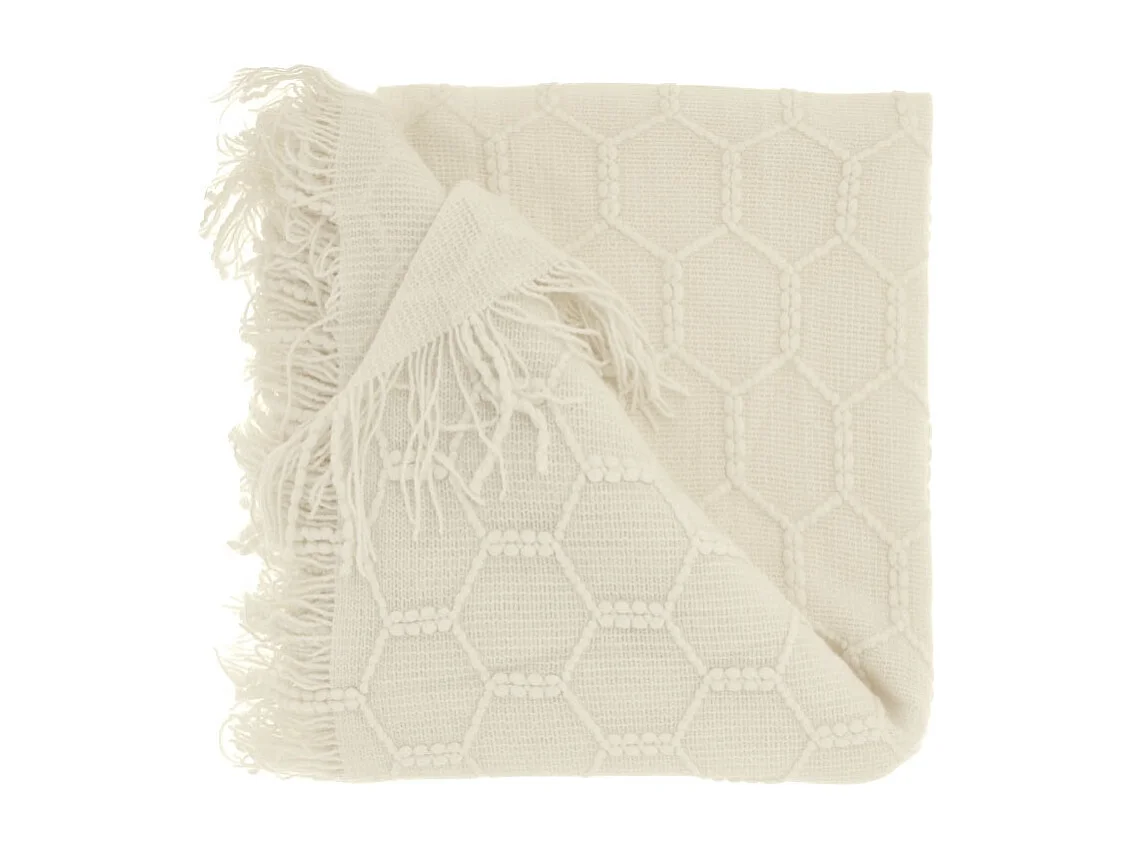 Plaid Fée - 127x152cm - Blanc Colombe