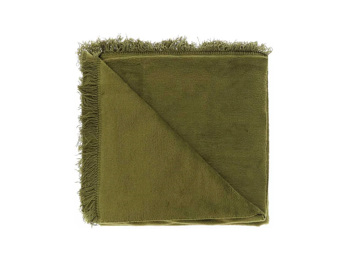 Plaid Nomi 150x200cm Vert Olive