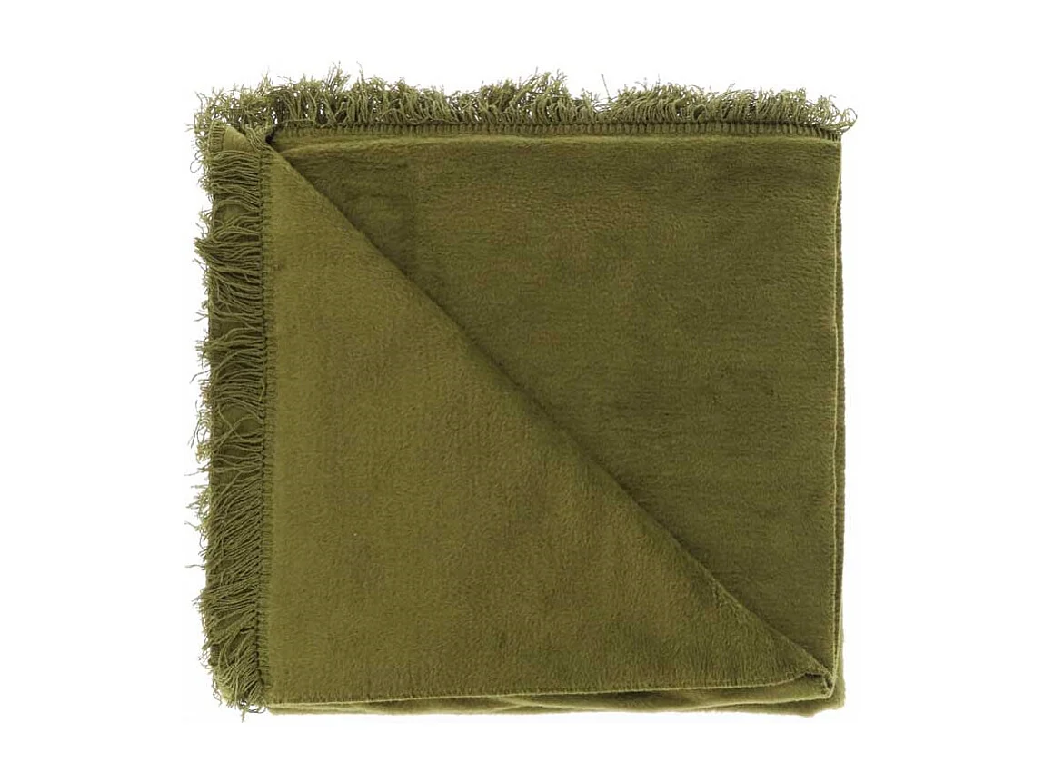 Plaid Nomi 150x200cm Vert Olive