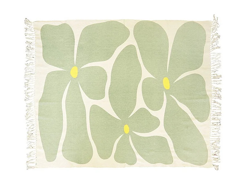 Plaid Melia Vert Thé -125x150cm