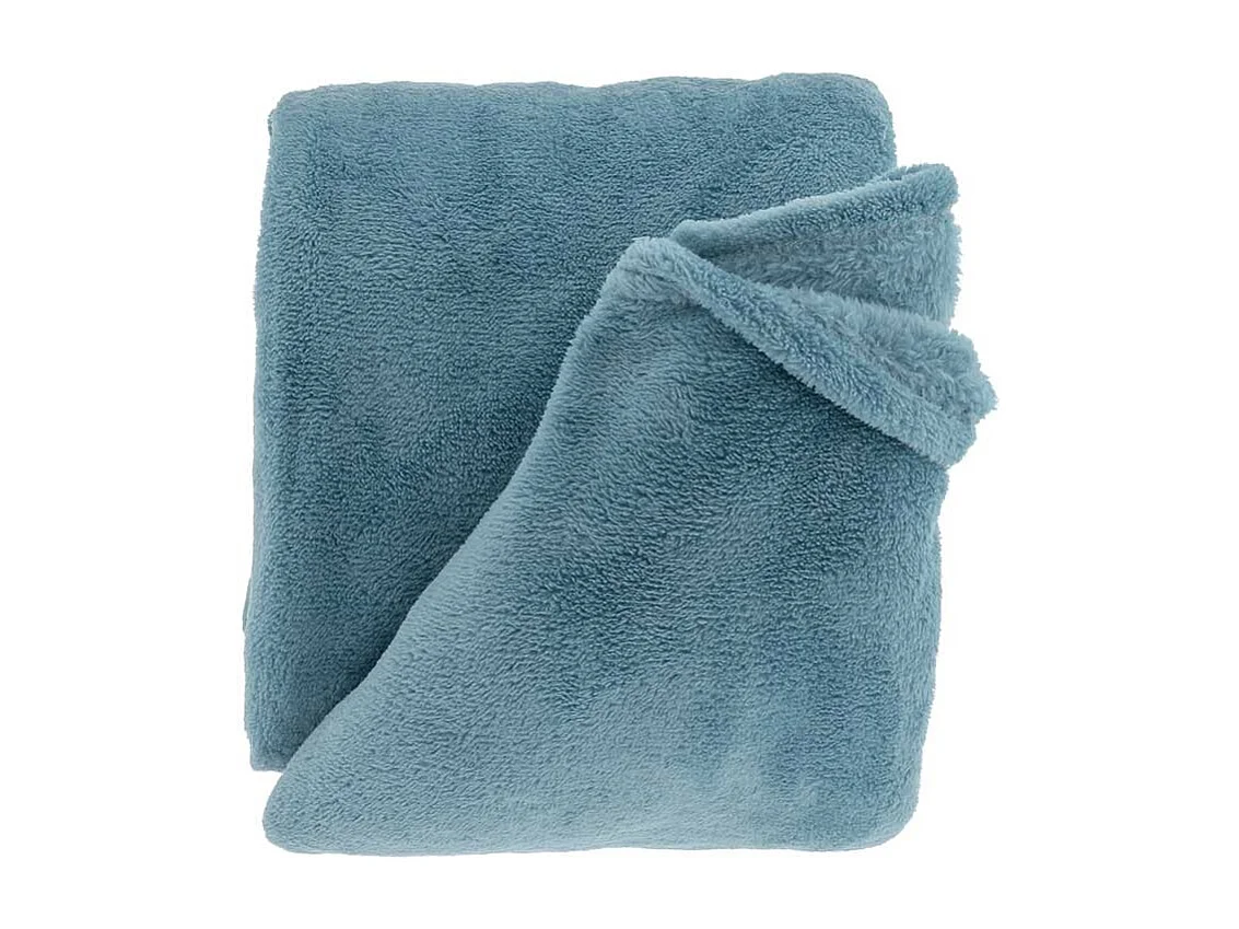 Plaid Justin Jeans Bleu - 150x200cm