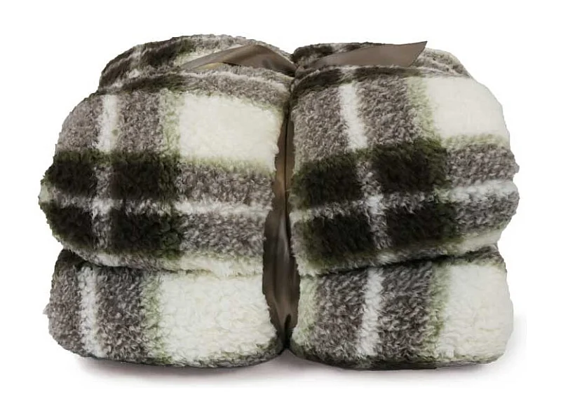 Plaid Tris Vert Hiver -150x200cm