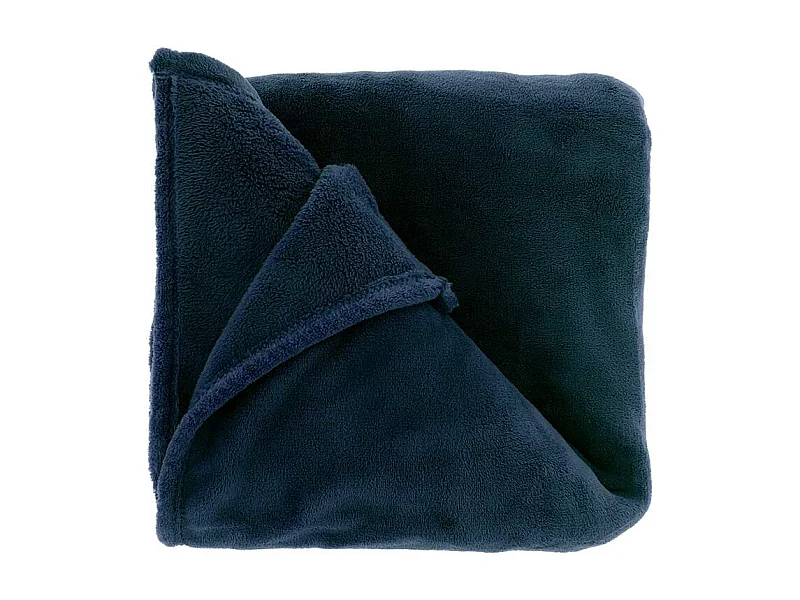 Plaid Claudi - 130x160cm - Bleu