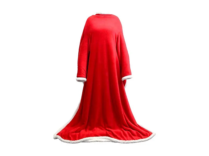 Lars Plaid mit Ärmeln Rot -140x180cm