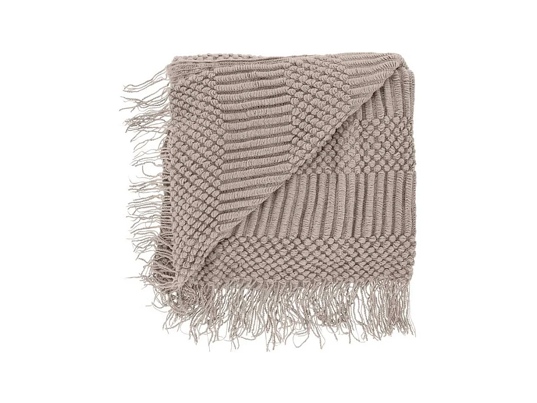 Plaid Palma Taupe -130x160cm