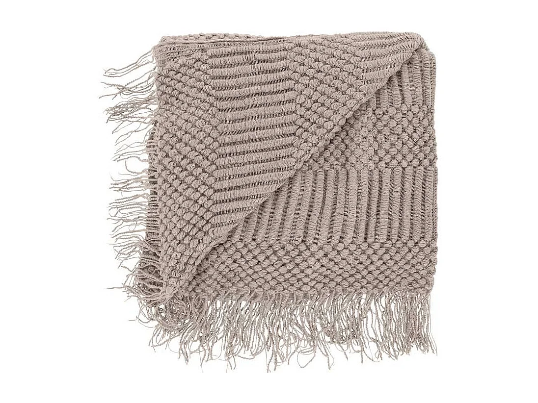 Plaid Palma Taupe -130x160cm