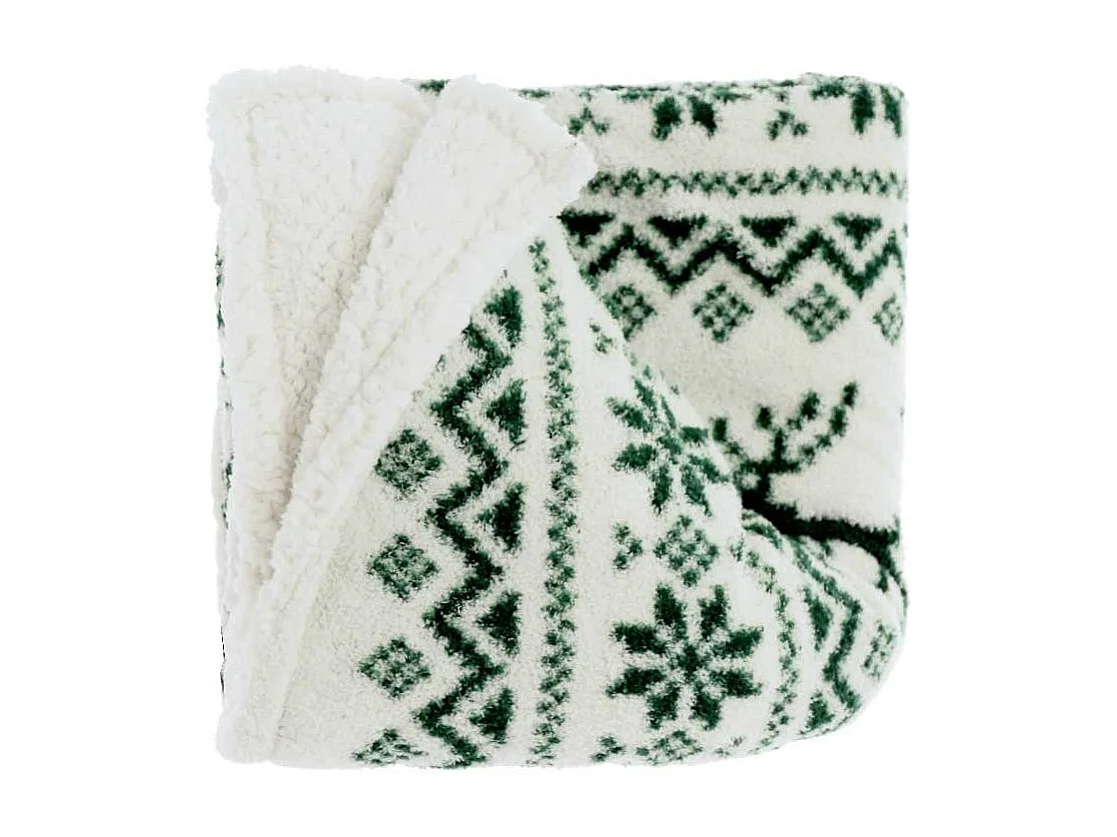 Plaid Myrrhe Vert Foncé - 130x160cm