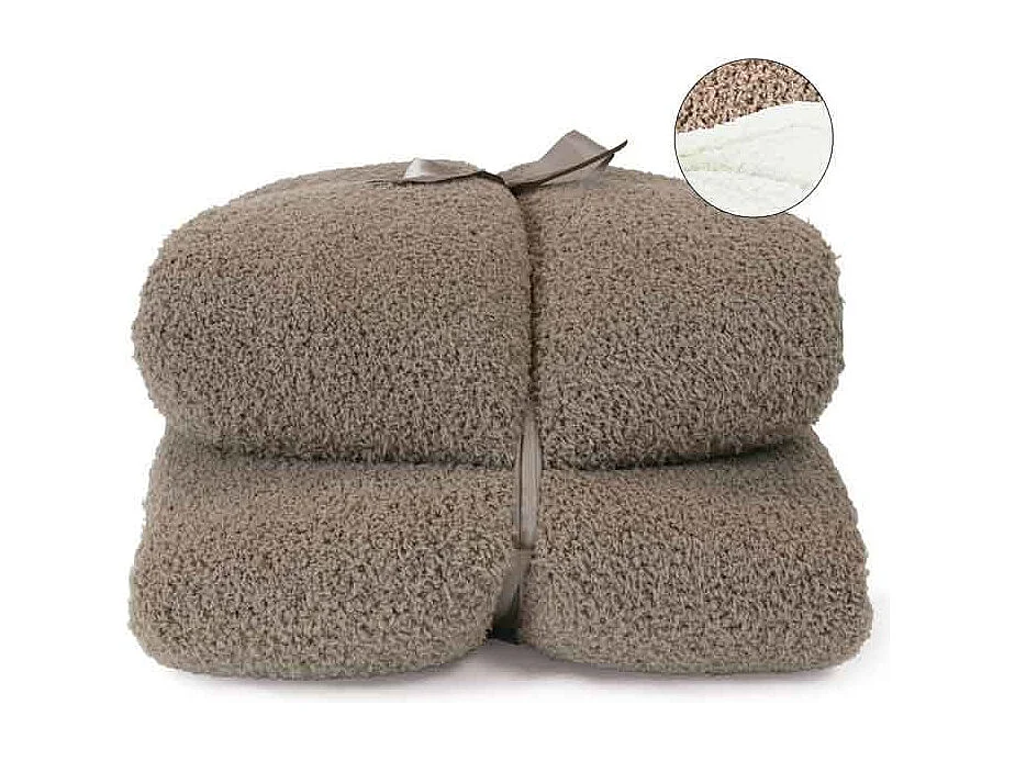 Plaid Douwe Taupe -150x200cm