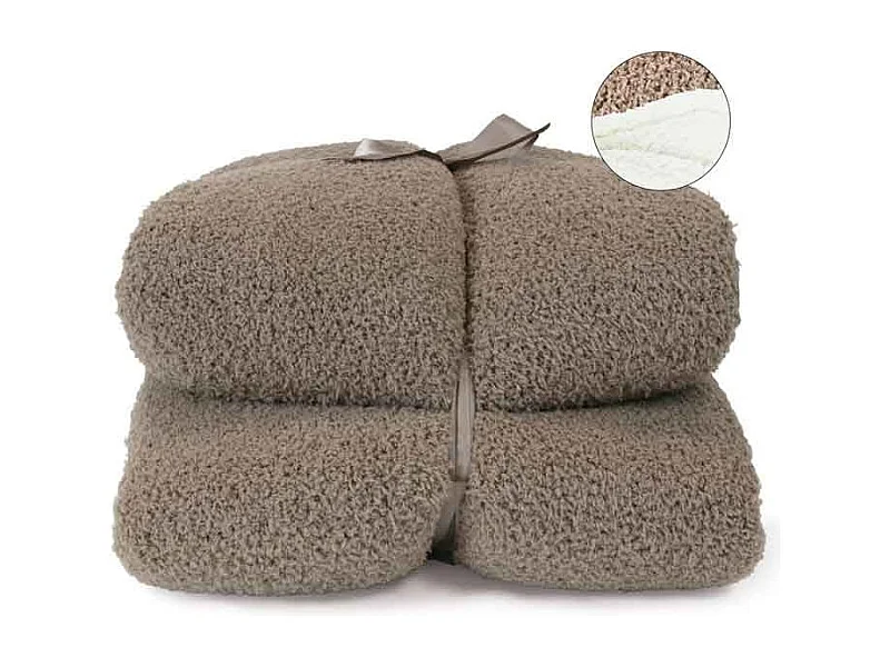 Plaid Douwe Taupe -150x200cm