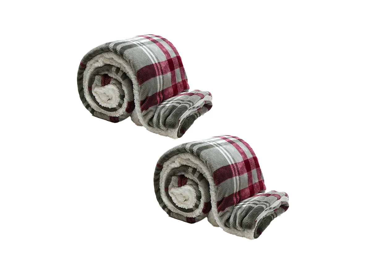 Lot de 2 Larsson Gris - 150x200 cm