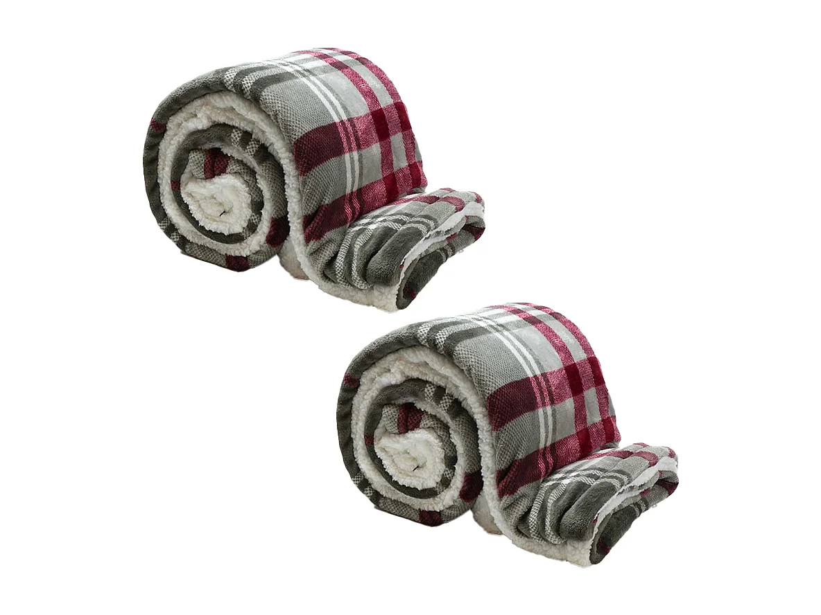 Lot de 2 Larsson Gris - 150x200 cm