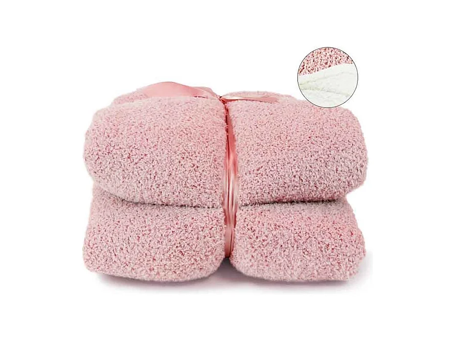 Plaid Douwe vieux rose -150x200cm