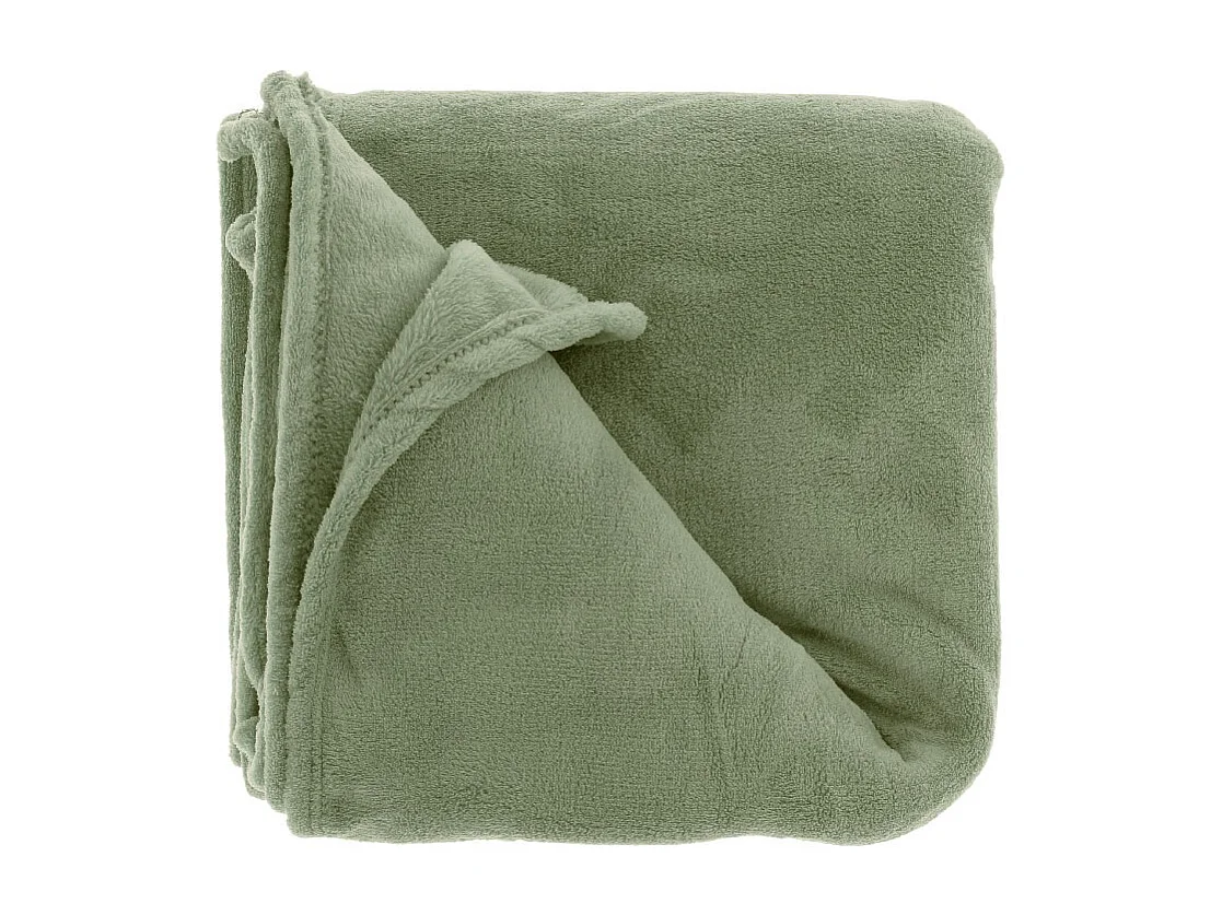 Plaid Claudi - 130x160cm - Vert Thé