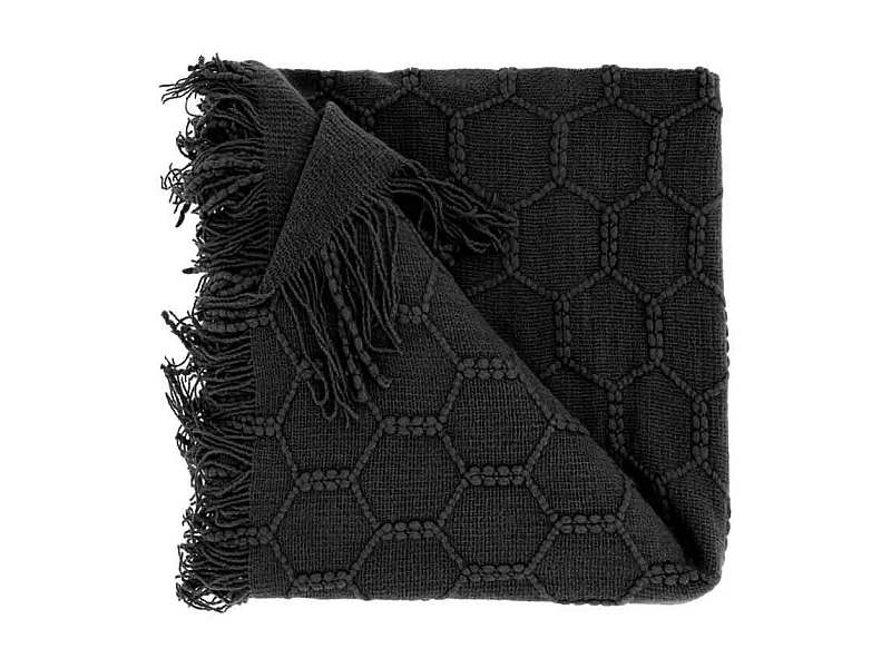 Plaid Fee Schwarz - 127x152cm