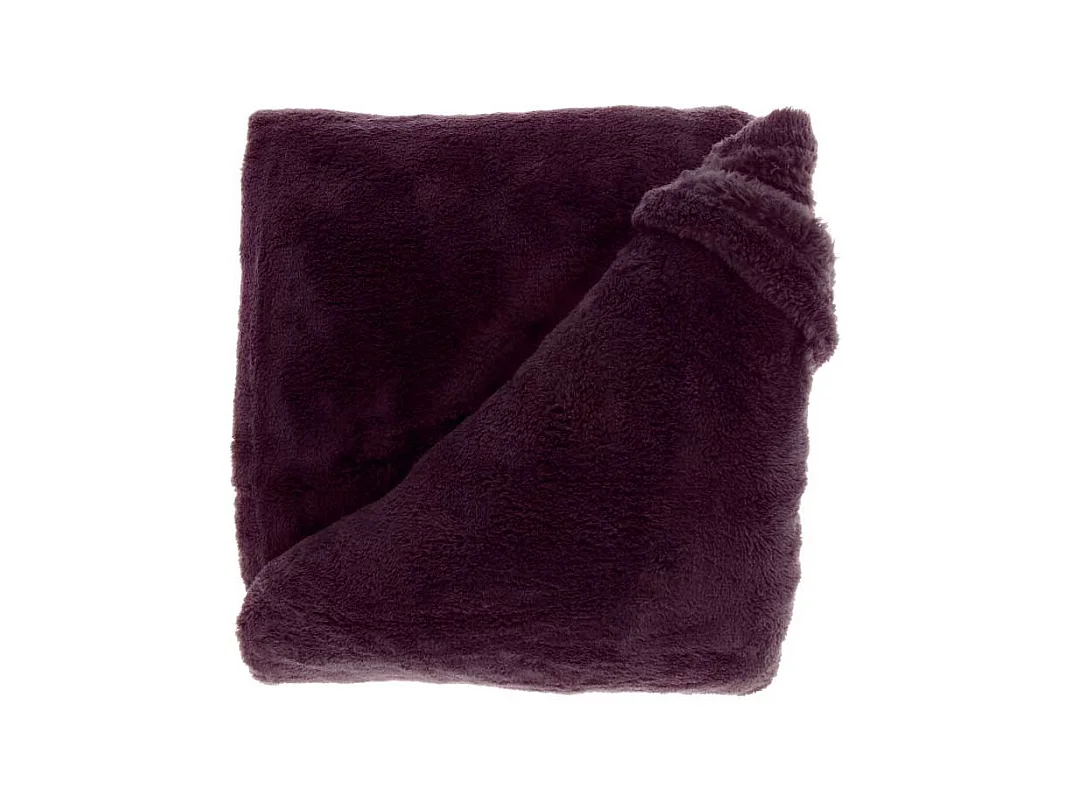 Plaid Justin - 150x200cm - Violet foncé
