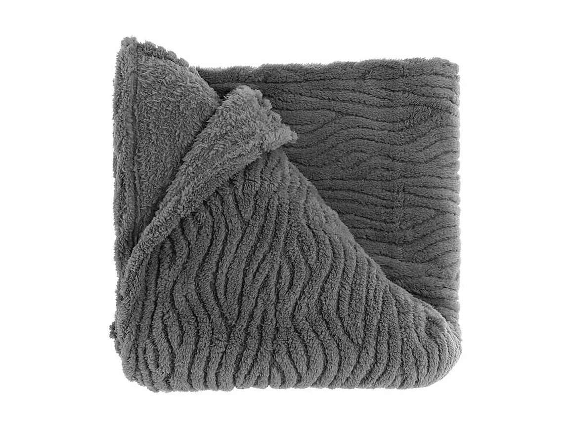 Plaid Clio Gris Foncé -150x200cm