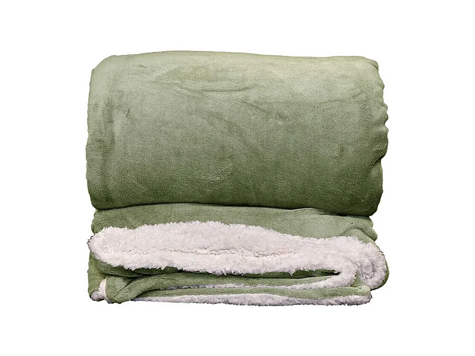 Plaid Lars Vert Thé - 220x240cm