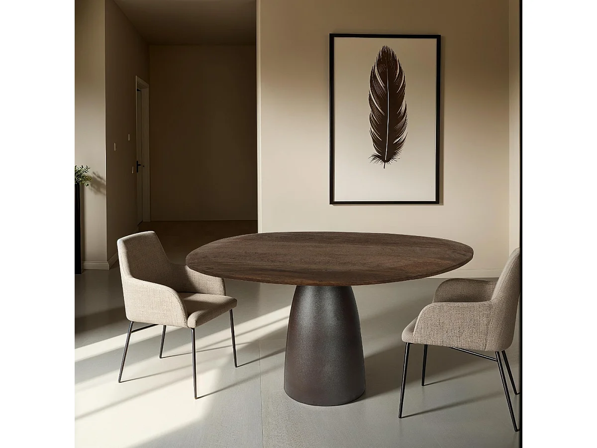 Eetkamertafel Marron Espresso - 140x120x76cm