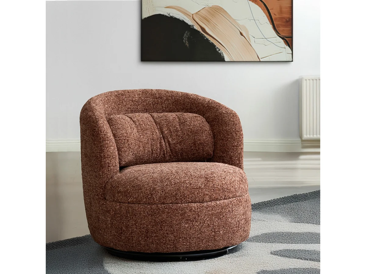 Fauteuil Britt Bordeaux - 85x84x76cm