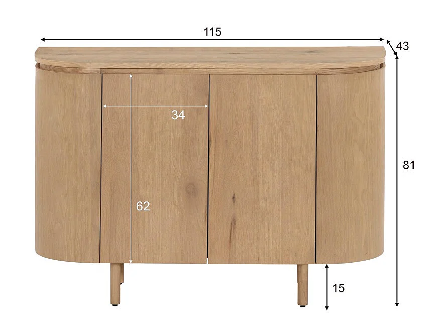 Dressoir Tobago - 43x115x81cm