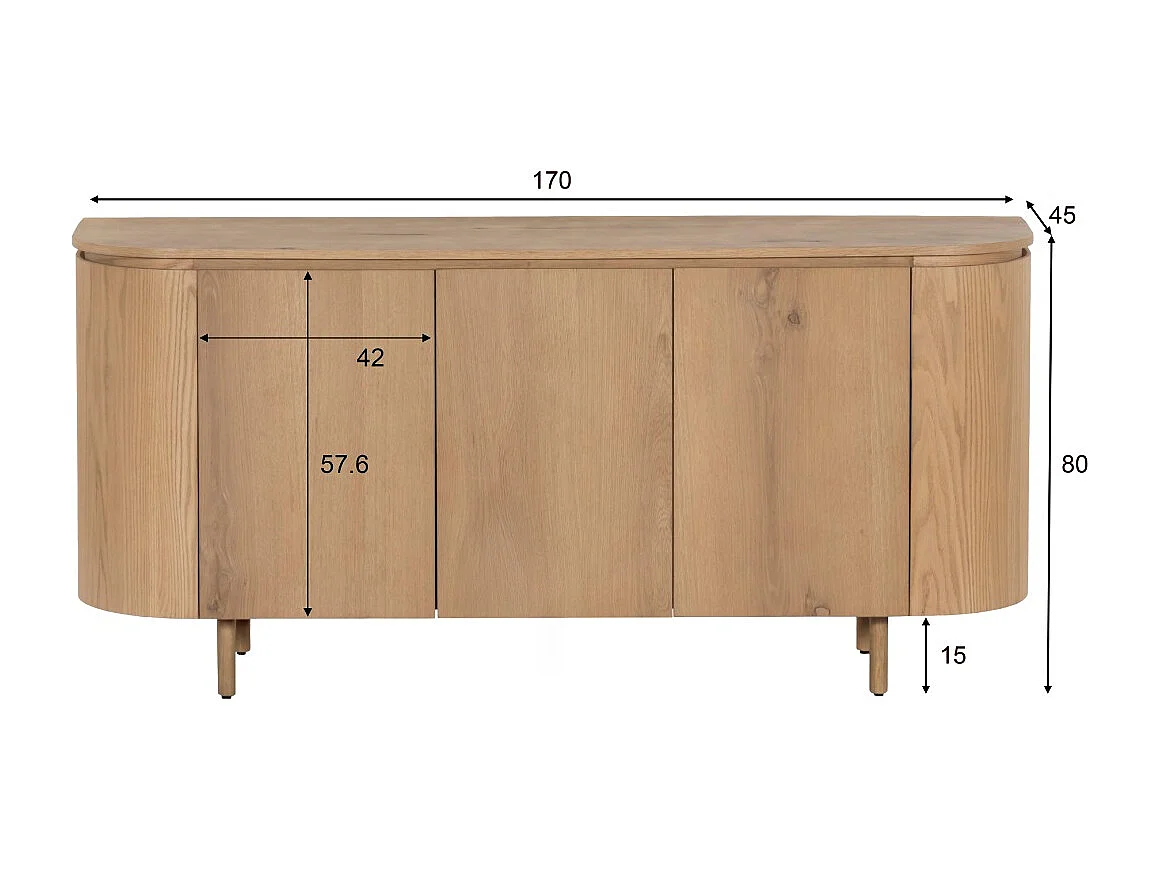 Dressoir Tobago - 43x170x81cm