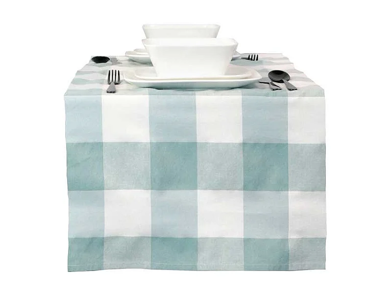 Chemin de table bleu Kristi Beach - 45x150cm