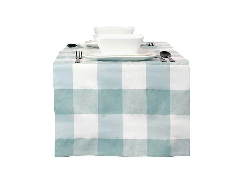 Chemin de table bleu Kristi Beach - 45x150cm