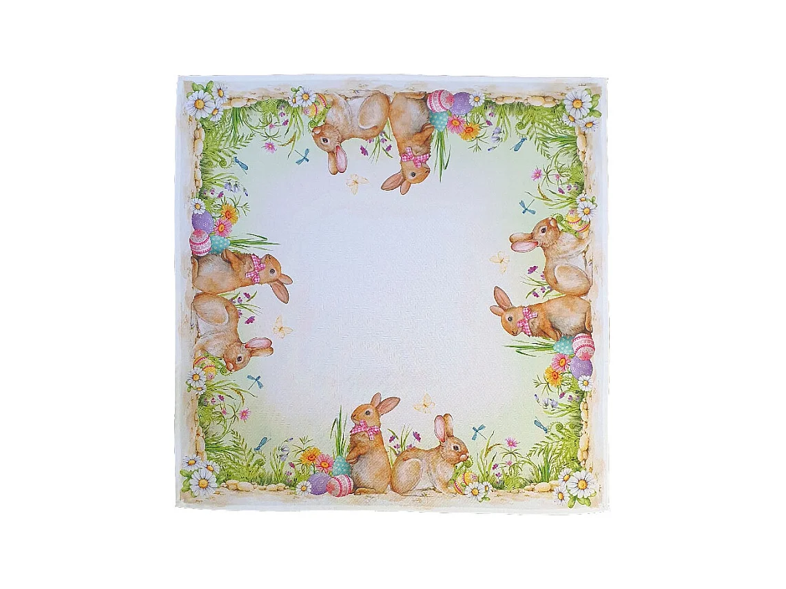 Nappe de Pâques - 90x90cm - Motif 1
