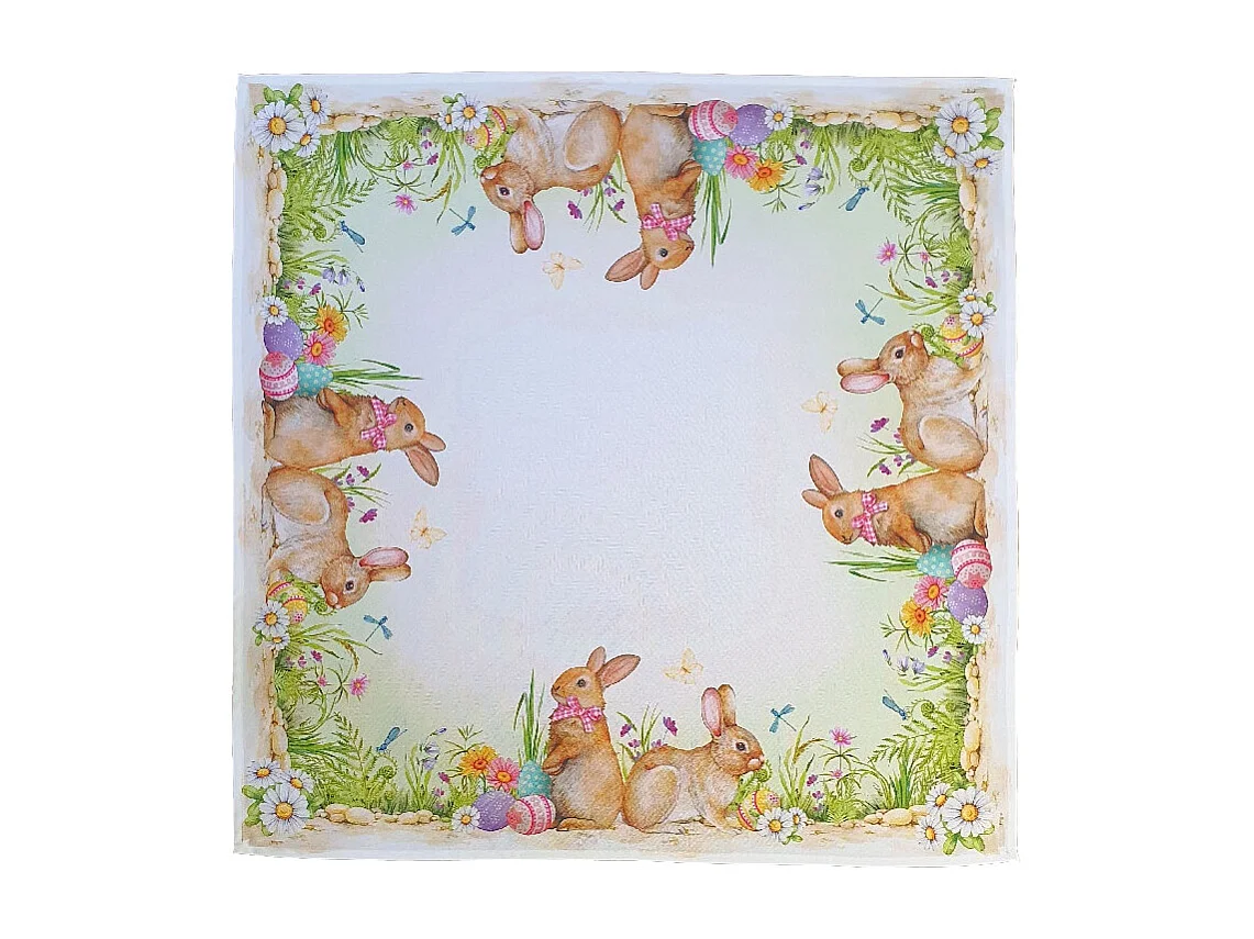 Nappe de Pâques - 90x90cm - Motif 1