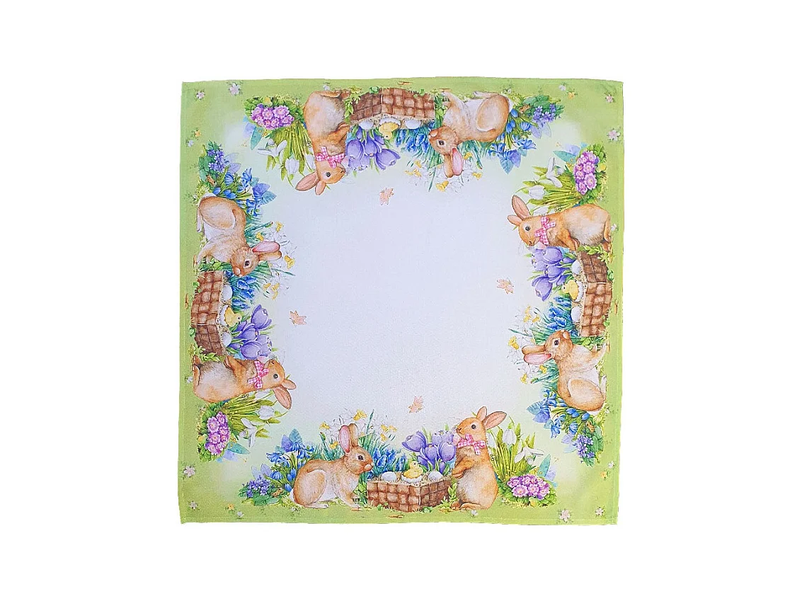 Nappe de Pâques - 90x90cm - Motif 2