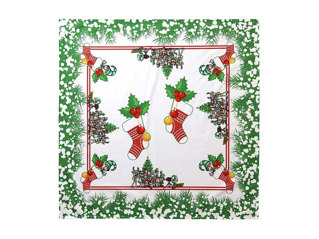 Nappe Noël 85x85cm Motif 1