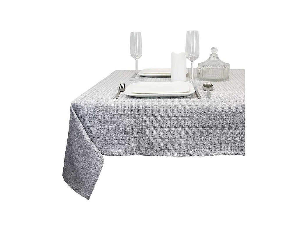 Tafelkleed Xenna Zilver -145x250cm