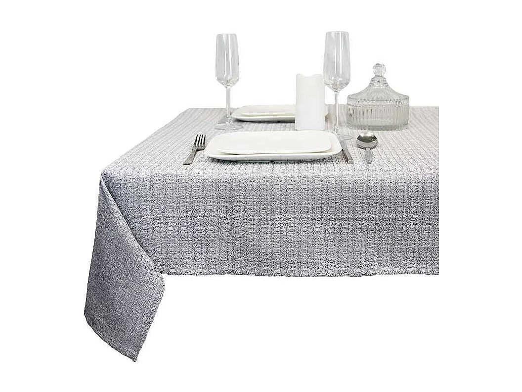 Nappe Xenna Argent - 145x250cm