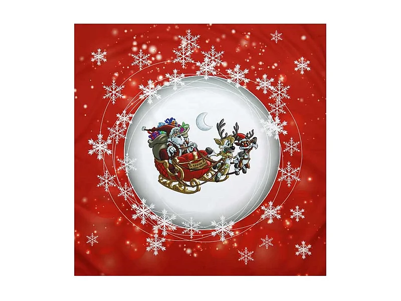 Mantel Natale 85x85cm Diseño 3