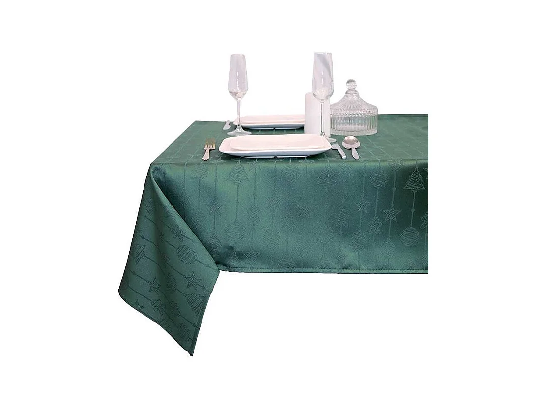 Mantel Raula Verde Oscuro - 145x250cm