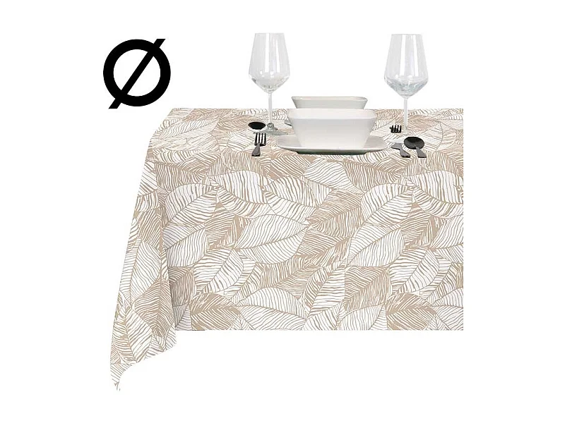 Mantel Roja 170cm Ø Diseño 1