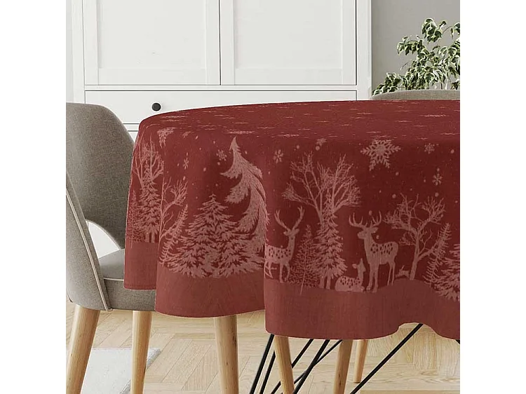 Nappe Rody - 180Øcm - Rouge