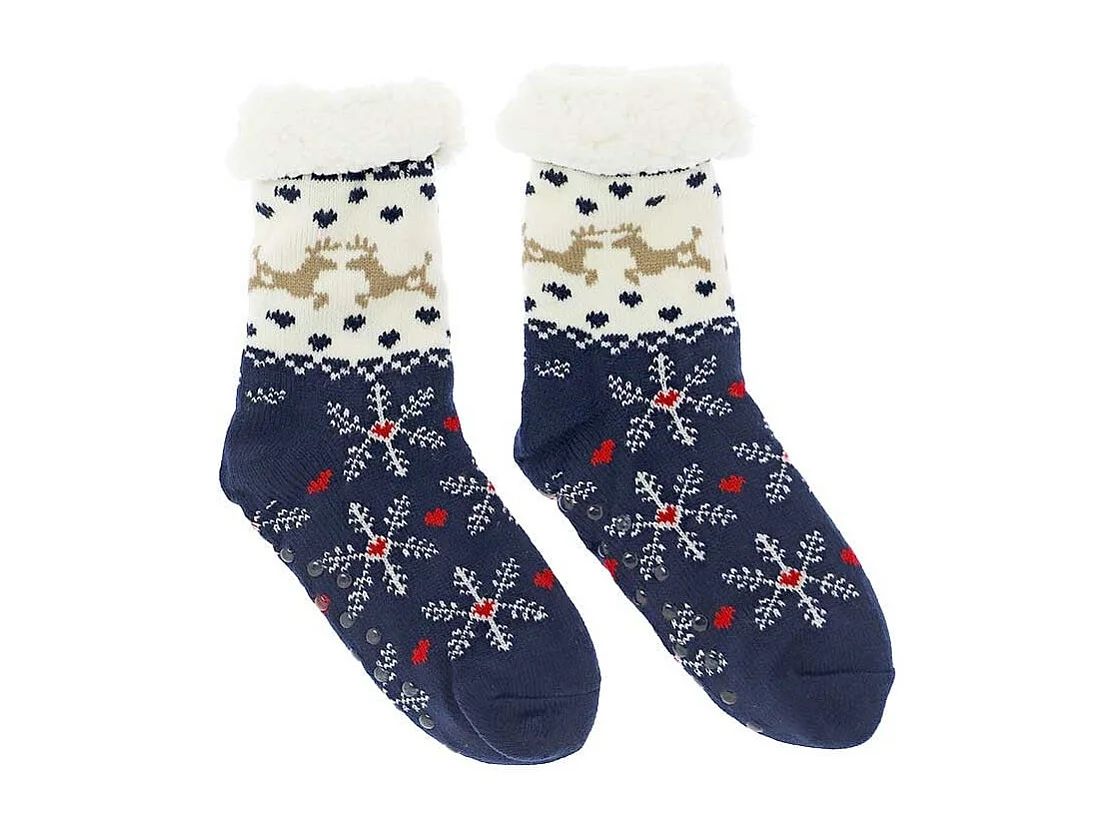Chaussette de Noël motif renne 5 tailles 36-38