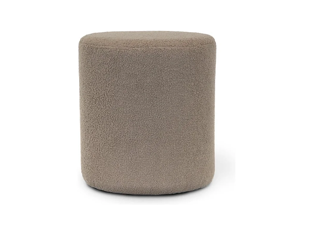 Pouf Teddy Taupe - 35x38cm