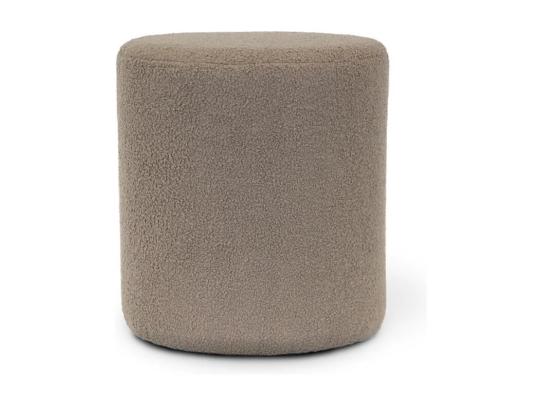 Pouf Teddy Taupe - 35x38cm