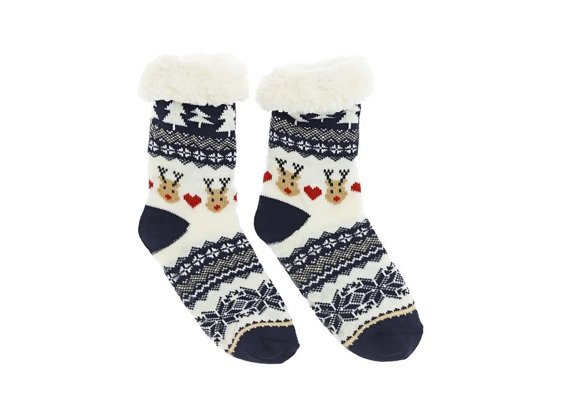 Chaussette de Noël motif renne 3 tailles 39-41