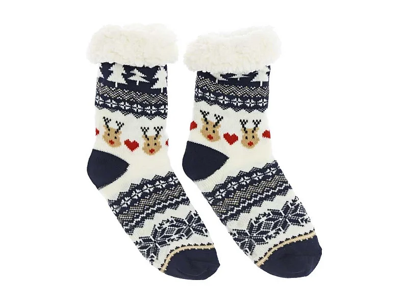 Chaussette de Noël motif renne 3 tailles 39-41