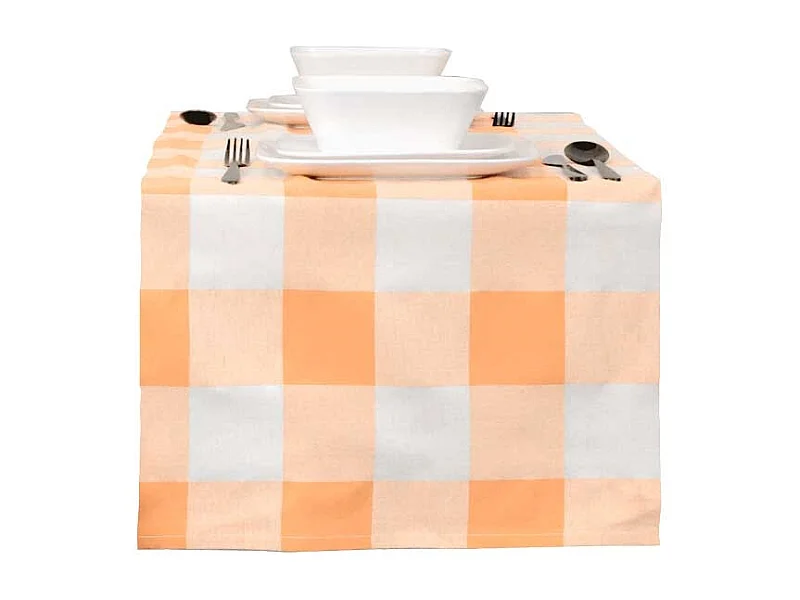 Chemin de table Kristi Abricot - 45x150cm