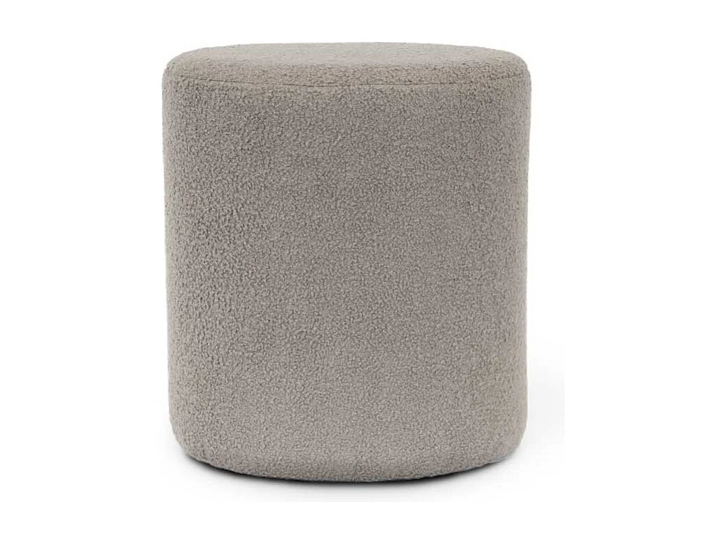 Pouf Teddy - 35x38cm - Château Gris