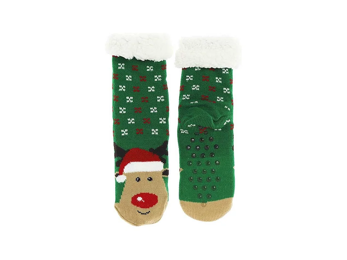 Chaussette de Noël motif renne 1 taille 39-41