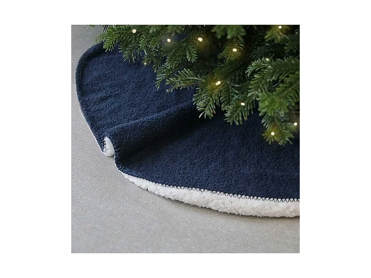 Jupe de sapin de Noël Hanna Bleu foncé