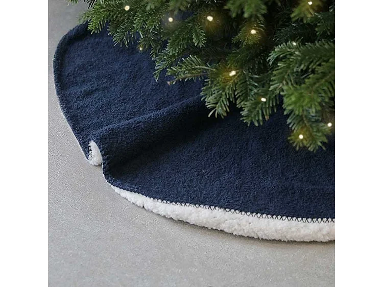 Jupe de sapin de Noël Hanna Bleu foncé