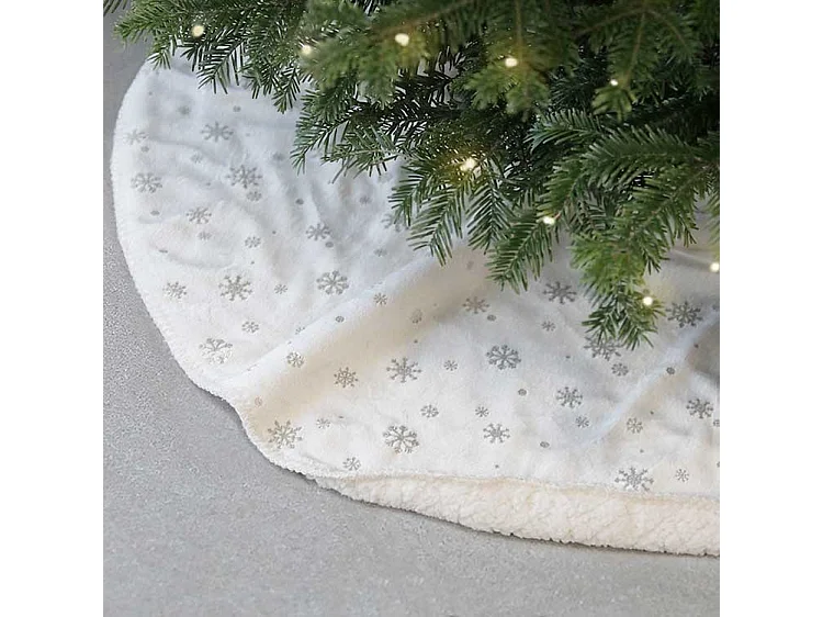 Jupe de sapin de Noël Britt Dove White