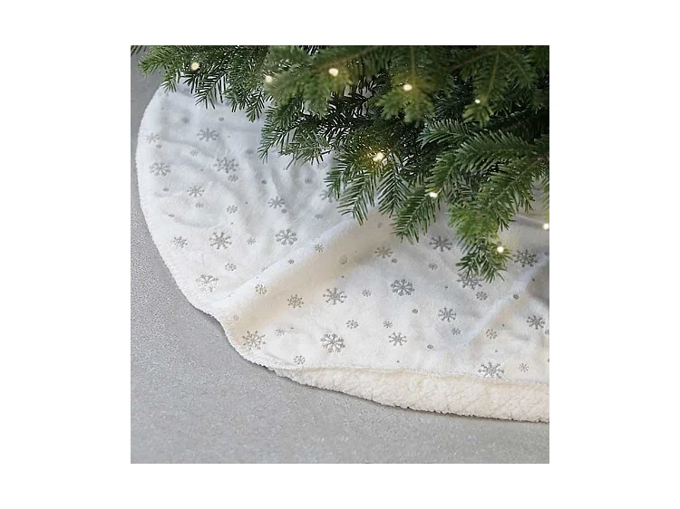 Jupe de sapin de Noël Britt Dove White