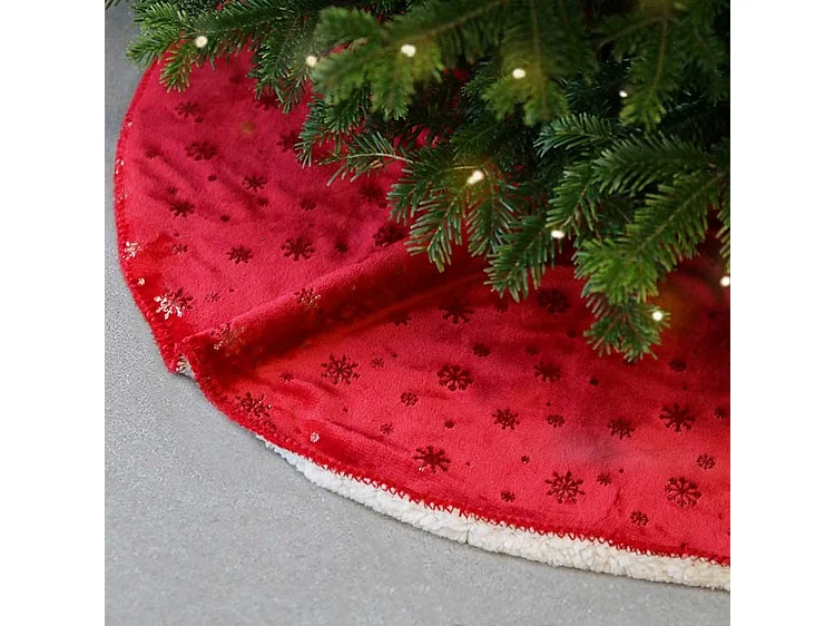 Jupe de sapin de Noël Britt Red